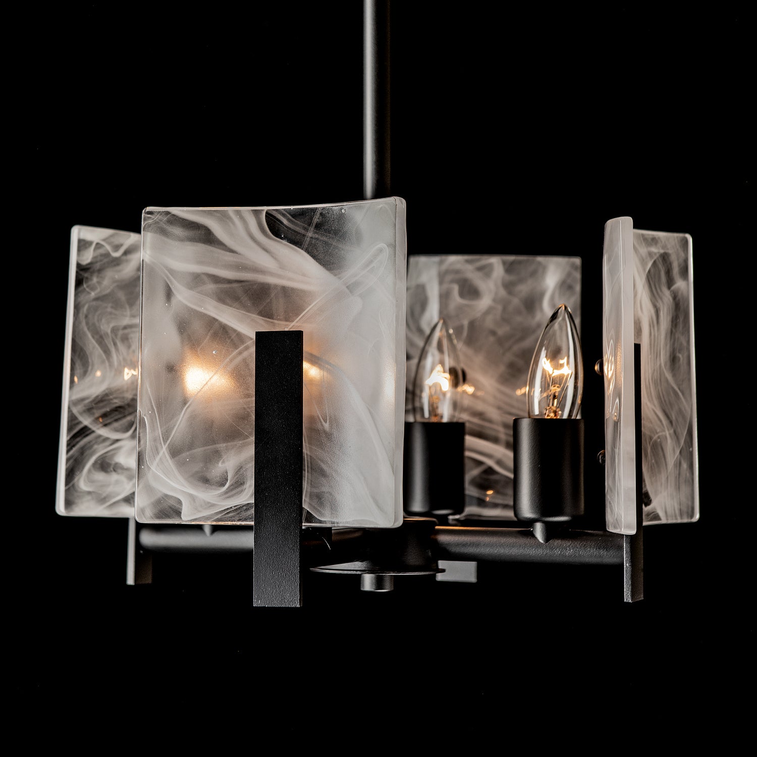 Hubbardton Forge - 131060-SKT-MULT-10-YR0719 - Four Light Semi-Flush/Pendant - Arc - Black