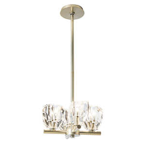 Hubbardton Forge - 131061-SKT-MULT-86-CR - Four Light Semi-Flush/Pendant - Gatsby - Modern Brass