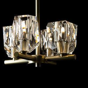 Hubbardton Forge - 131061-SKT-MULT-86-CR - Four Light Semi-Flush/Pendant - Gatsby - Modern Brass