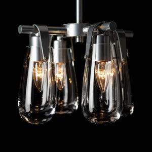 Hubbardton Forge - 131062-SKT-MULT-85-ZM0718 - Four Light Semi-Flush/Pendant - Eos - Sterling