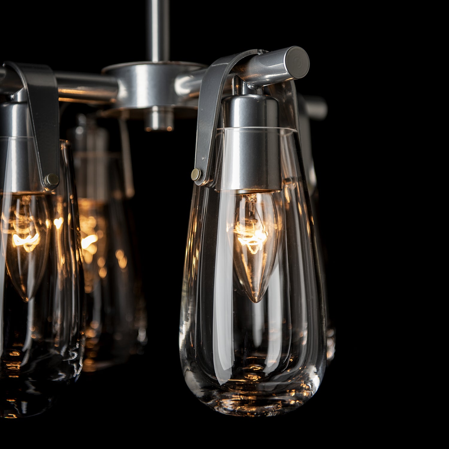 Hubbardton Forge - 131062-SKT-MULT-85-ZM0718 - Four Light Semi-Flush/Pendant - Eos - Sterling