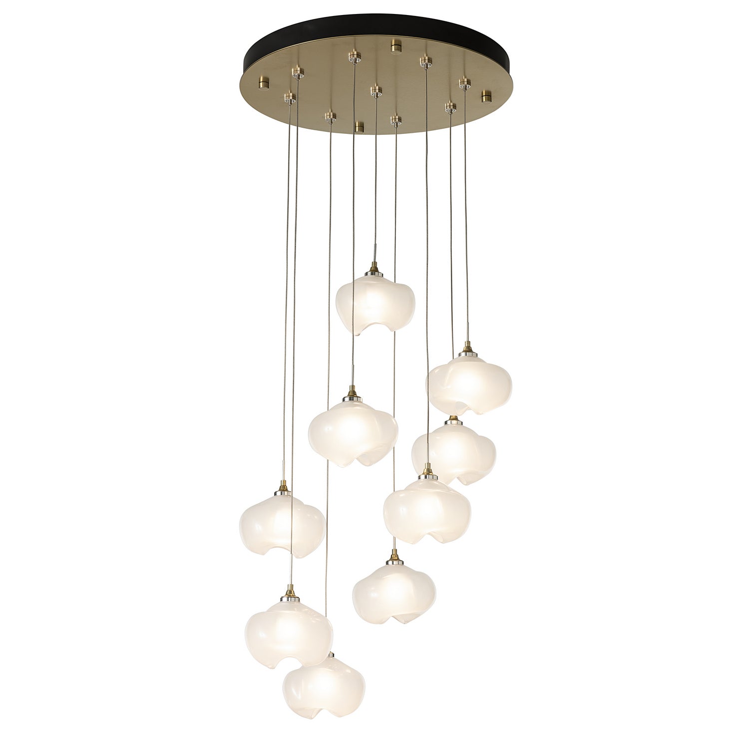 Hubbardton Forge - 131103-SKT-STND-10-FD0710 - Ume 9-Light Pendant - Ume - Black