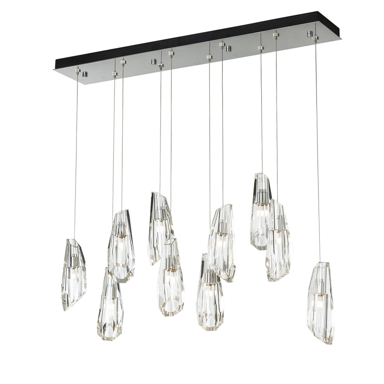 Hubbardton Forge - 131201-SKT-STND-85-CR - Luma 10-Light Large Crystal Pendant - Luma - Sterling