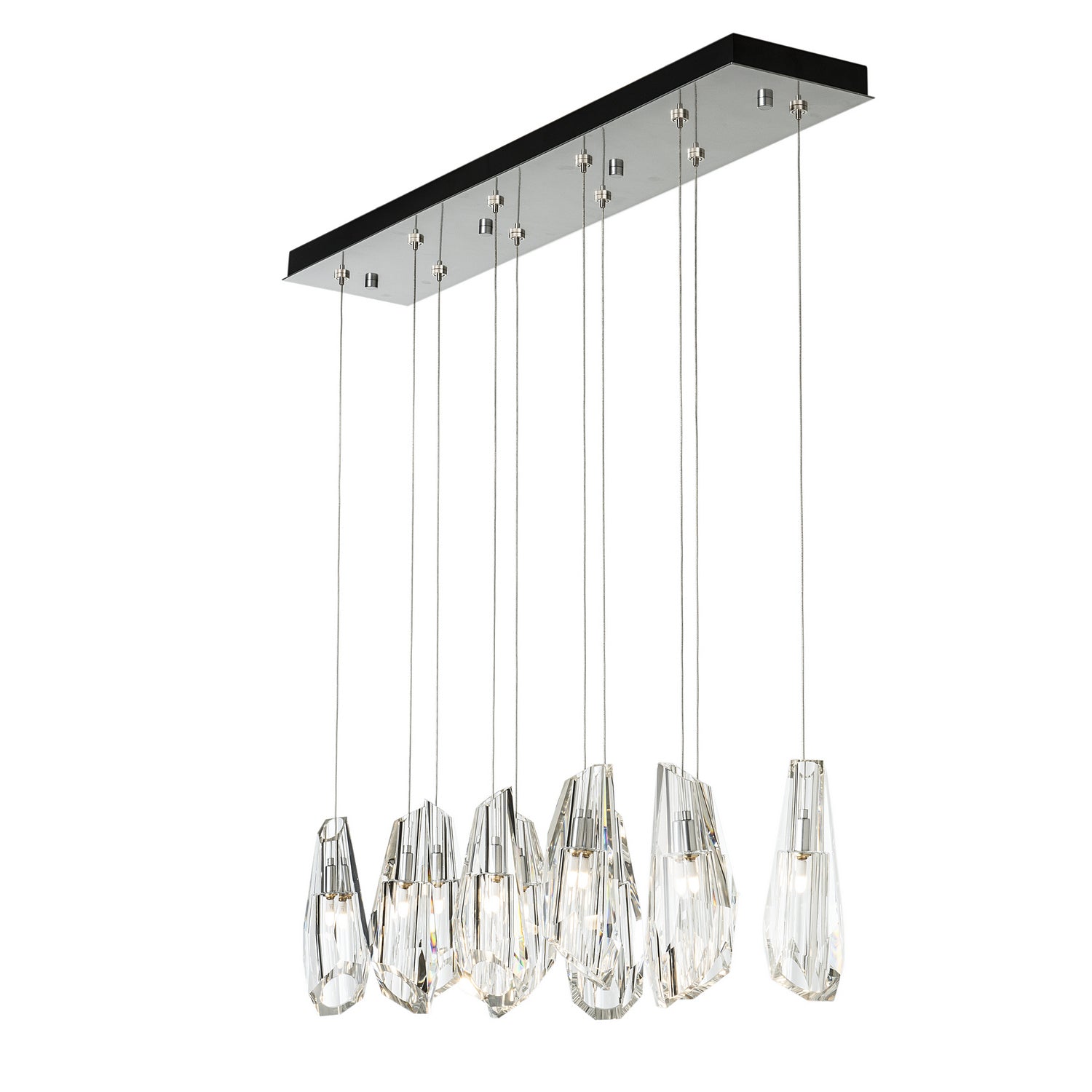 Hubbardton Forge - 131201-SKT-STND-85-CR - Luma 10-Light Large Crystal Pendant - Luma - Sterling
