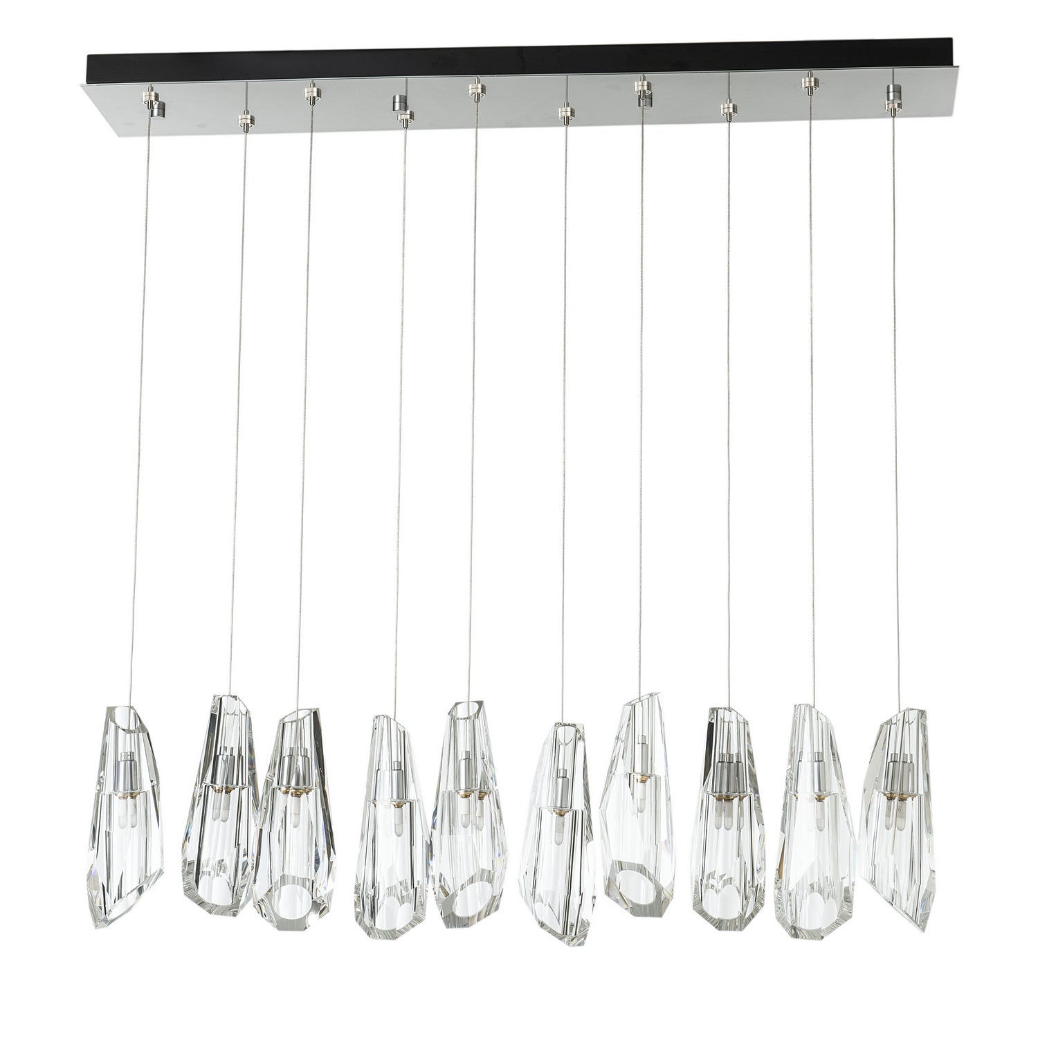 Hubbardton Forge - 131201-SKT-STND-85-CR - Luma 10-Light Large Crystal Pendant - Luma - Sterling