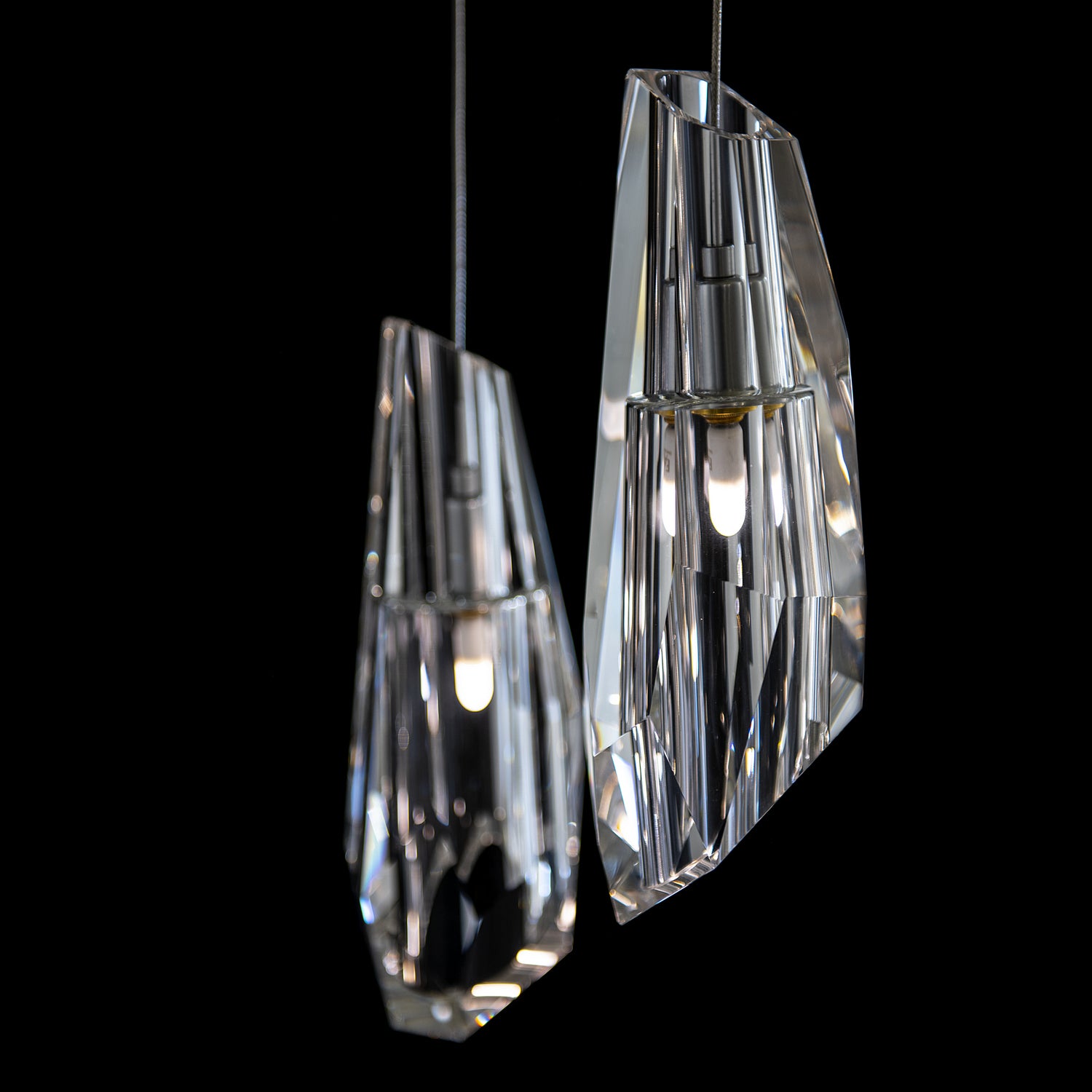 Hubbardton Forge - 131201-SKT-STND-85-CR - Luma 10-Light Large Crystal Pendant - Luma - Sterling