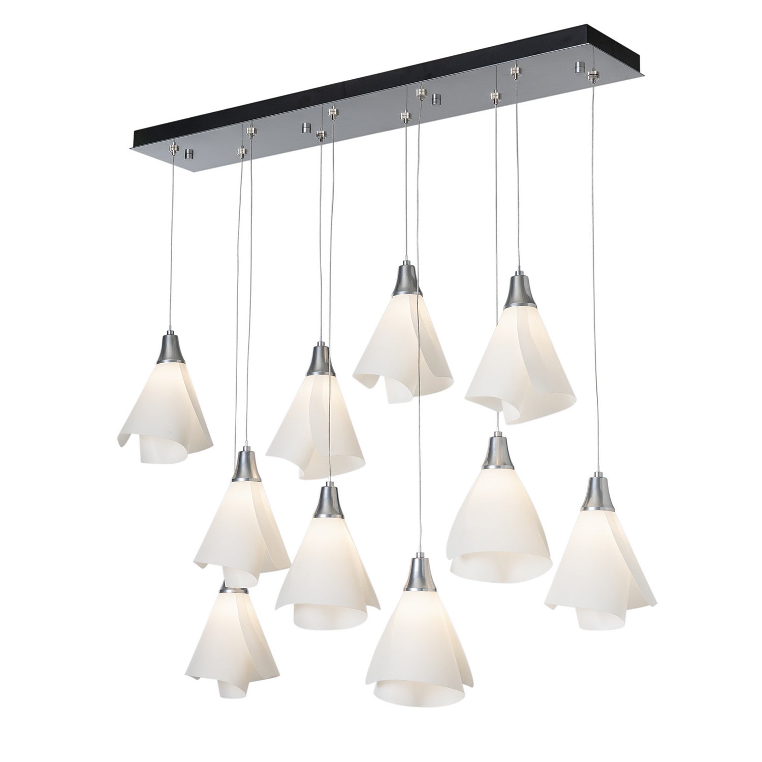 Hubbardton Forge - 131202-SKT-STND-85-SH1987 - Athena Triple Short LED Lantern - Mobius - Sterling