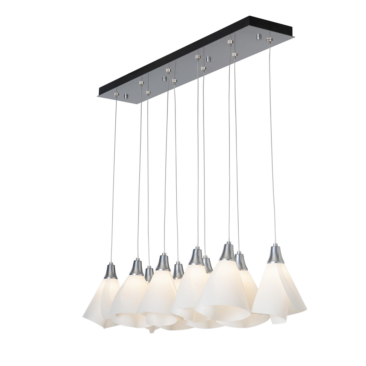 Hubbardton Forge - 131202-SKT-STND-85-SH1987 - Athena Triple Short LED Lantern - Mobius - Sterling