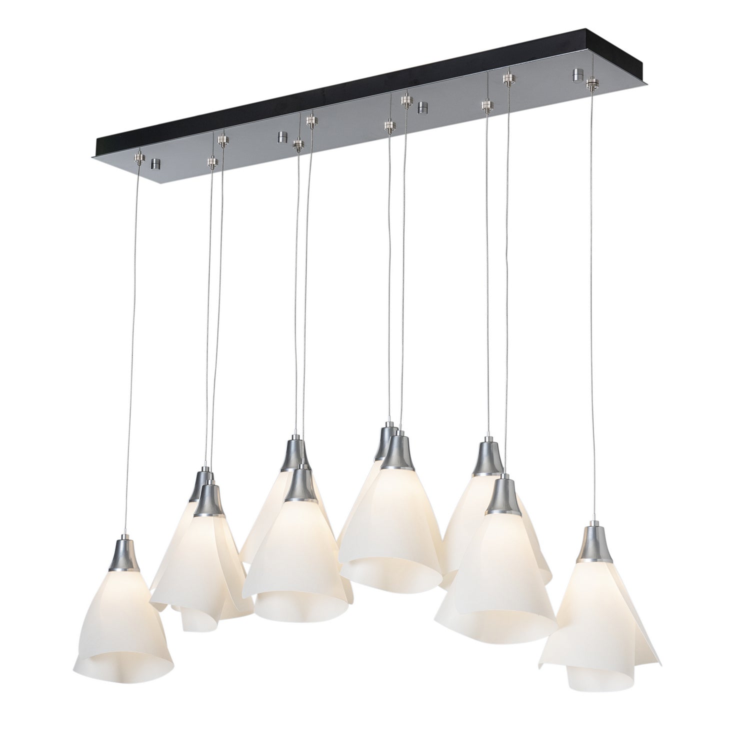 Hubbardton Forge - 131202-SKT-STND-85-SH1987 - Athena Triple Short LED Lantern - Mobius - Sterling