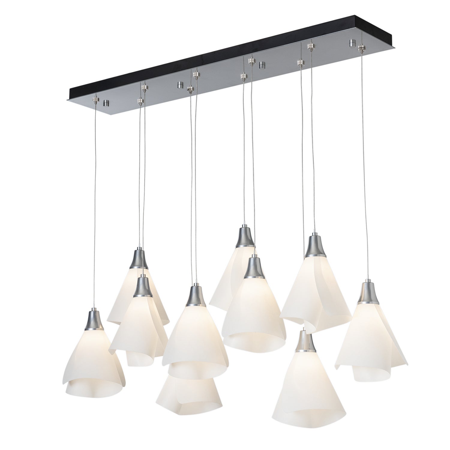 Hubbardton Forge - 131202-SKT-STND-85-SH1987 - Athena Triple Short LED Lantern - Mobius - Sterling