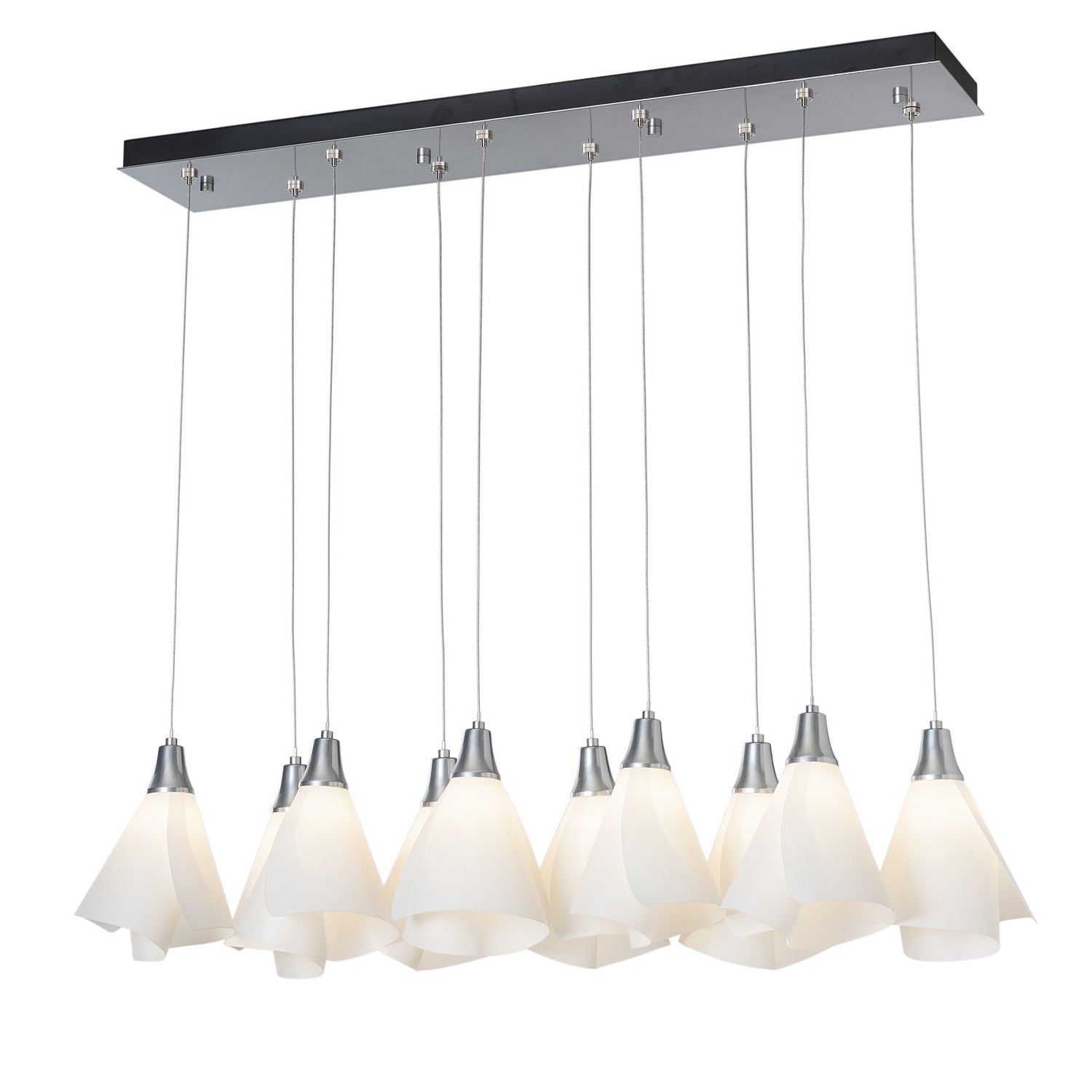 Hubbardton Forge - 131202-SKT-STND-85-SH1987 - Athena Triple Short LED Lantern - Mobius - Sterling