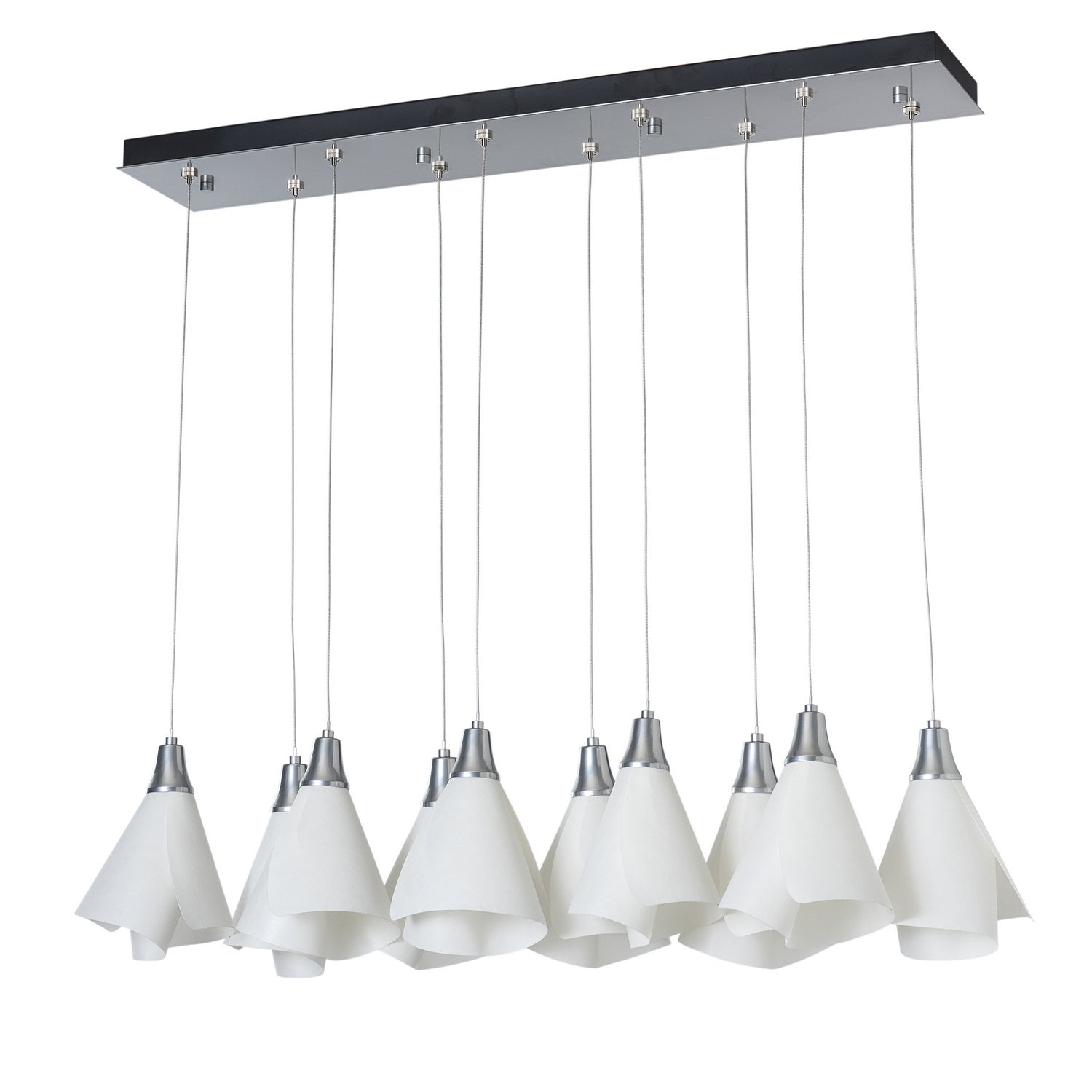 Hubbardton Forge - 131202-SKT-STND-85-SH1987 - Athena Triple Short LED Lantern - Mobius - Sterling