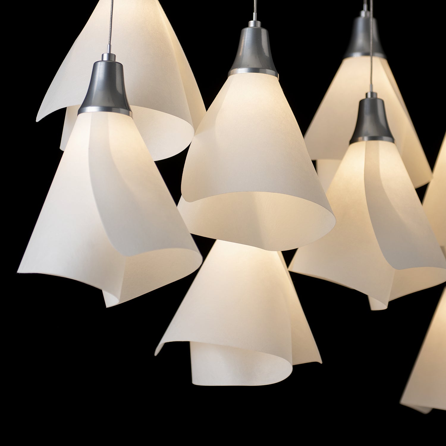 Hubbardton Forge - 131202-SKT-STND-85-SH1987 - Athena Triple Short LED Lantern - Mobius - Sterling