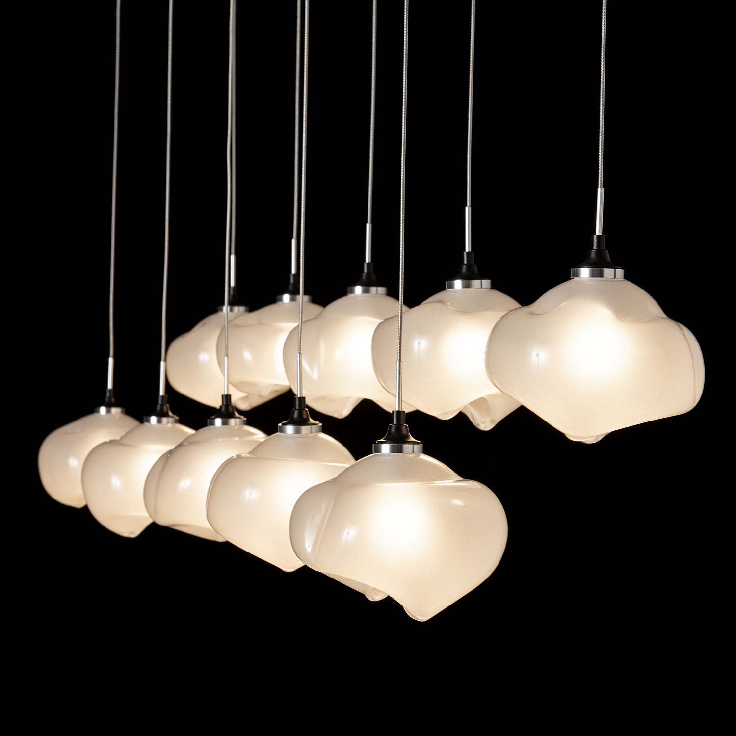 Hubbardton Forge - 131203-SKT-STND-10-FD0710 - Ume 10-Light Pendant - Ume - Black