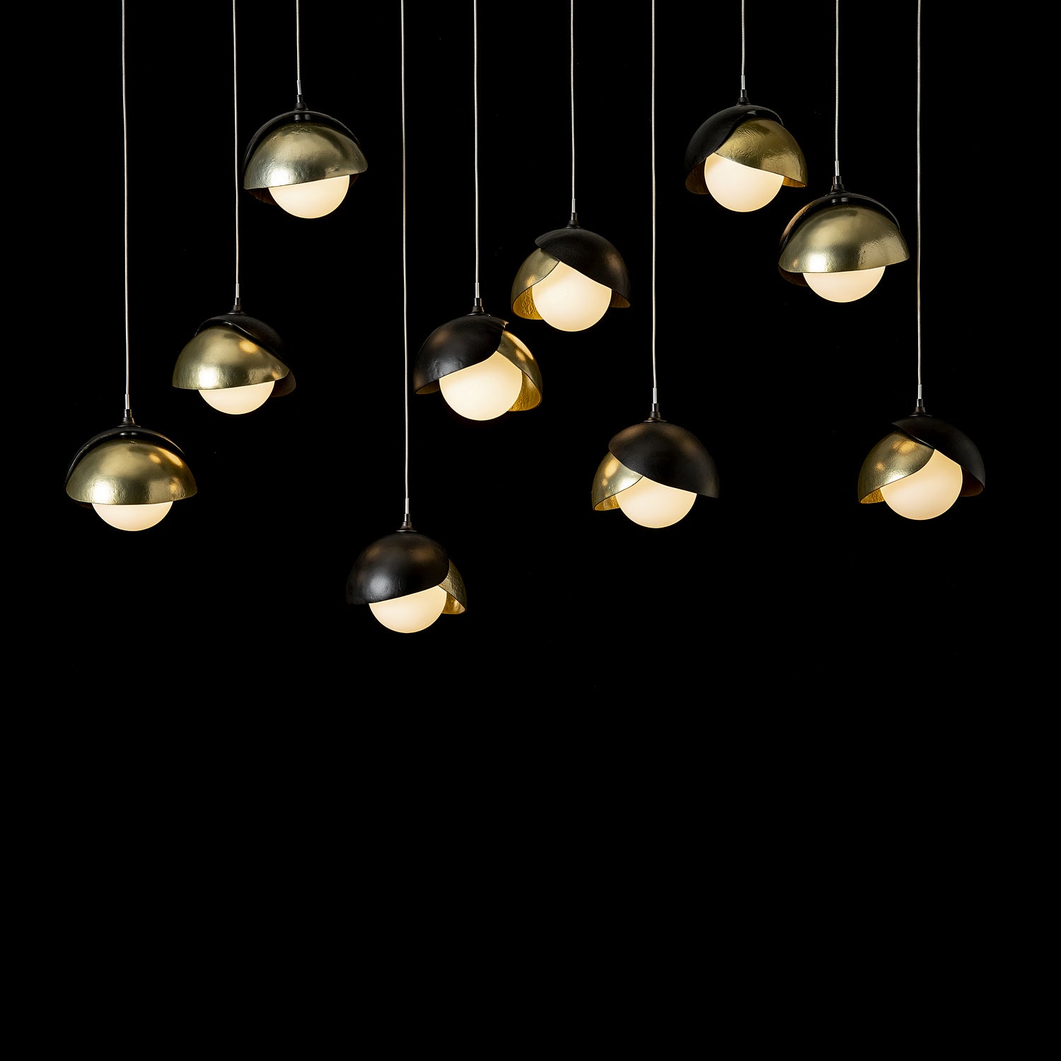 Hubbardton Forge - 131205-SKT-STND-10-86-GG0711 - LED Pendant - Brooklyn - Black