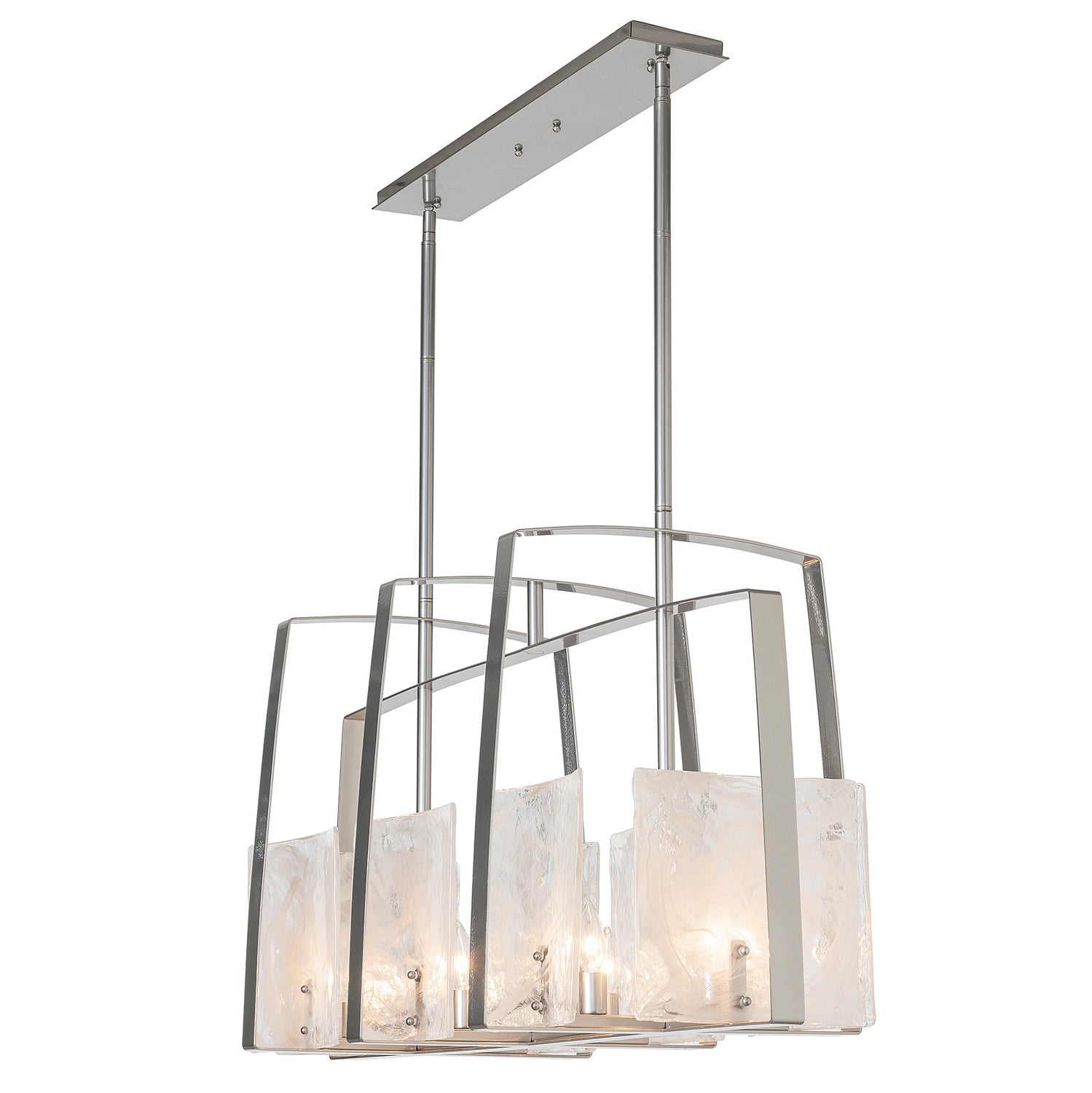 Hubbardton Forge - 131311-SKT-MULT-85-YR0699 - Eight Light Linear Pendant - Arc - Sterling