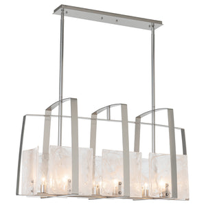 Hubbardton Forge - 131311-SKT-MULT-85-YR0699 - Eight Light Linear Pendant - Arc - Sterling