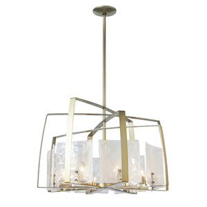 Hubbardton Forge - 131312-SKT-MULT-86-YR0699 - Eight Light Pendant - Arc - Modern Brass