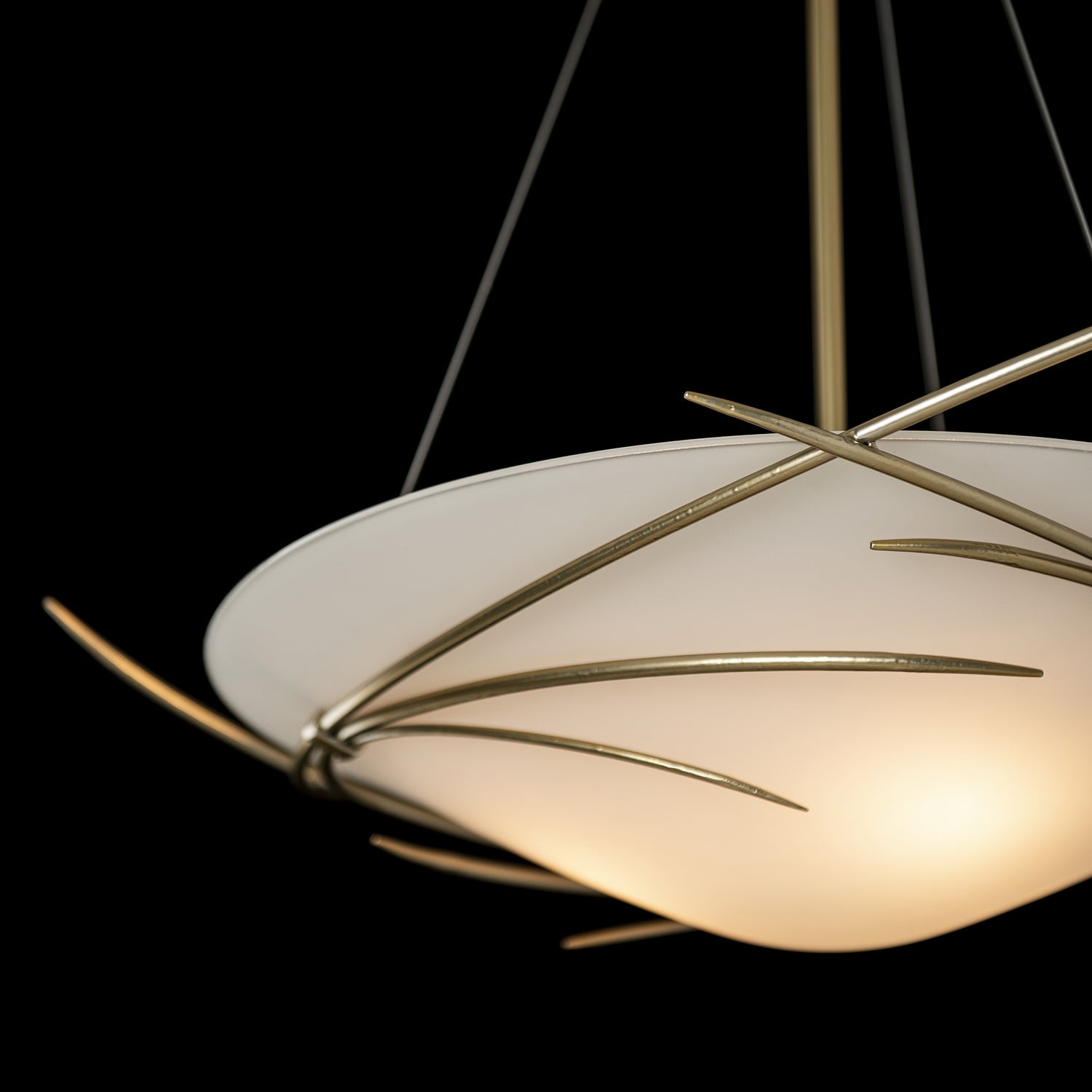 Hubbardton Forge - 131620-SKT-MULT-86-GG0722 - Three Light Pendant - Wisp - Modern Brass