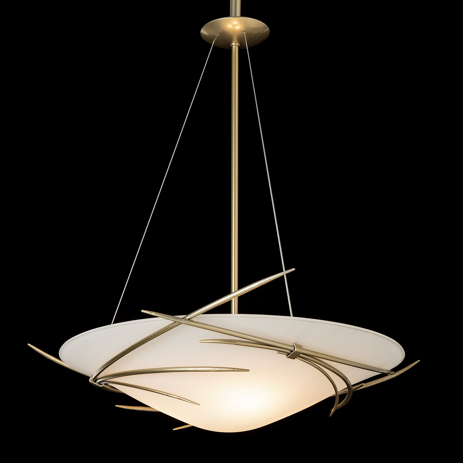 Hubbardton Forge - 131620-SKT-MULT-86-GG0722 - Three Light Pendant - Wisp - Modern Brass