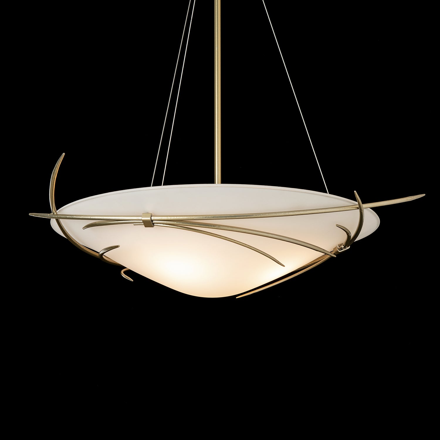 Hubbardton Forge - 131620-SKT-MULT-86-GG0722 - Three Light Pendant - Wisp - Modern Brass