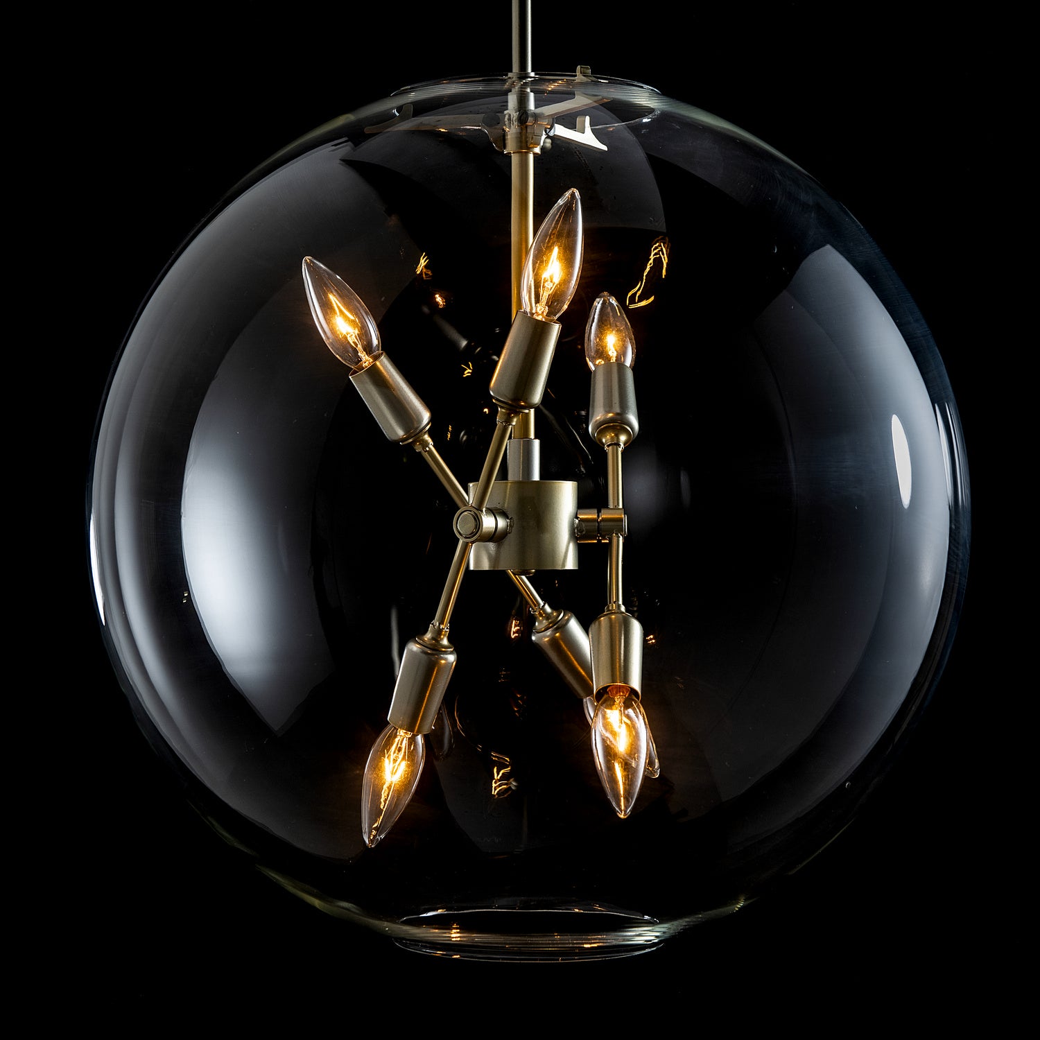 Hubbardton Forge - 134410-SKT-MULT-86-ZM0497 - Six Light Pendant - Sfera - Modern Brass