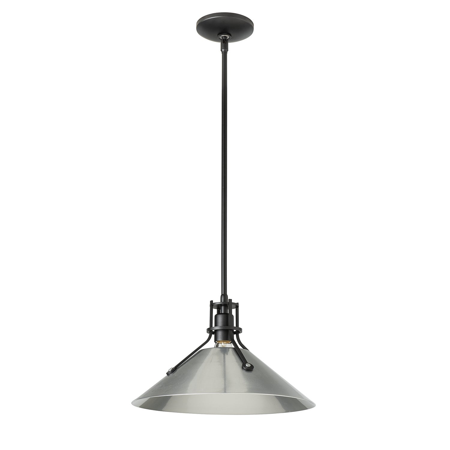 Hubbardton Forge - 134550-SKT-MULT-10-85 - Henry Medium Steel Shade Pendant - Henry - Black