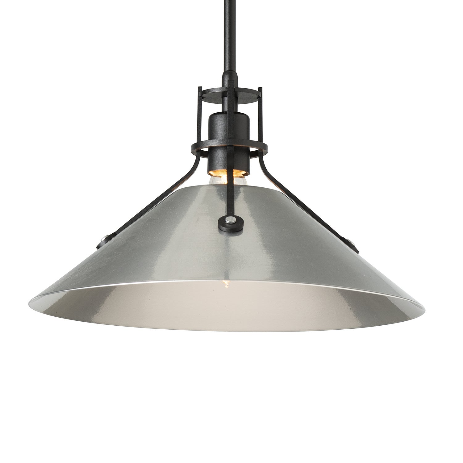 Hubbardton Forge - 134550-SKT-MULT-10-85 - Henry Medium Steel Shade Pendant - Henry - Black