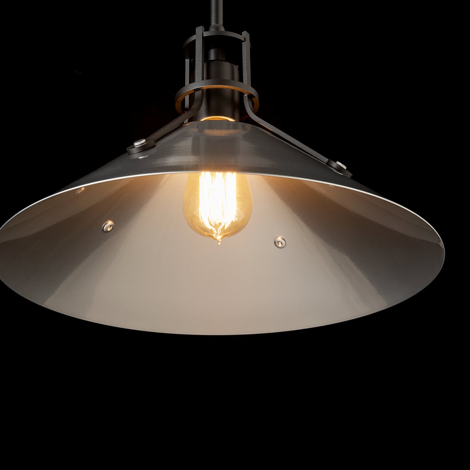 Hubbardton Forge - 134550-SKT-MULT-10-85 - Henry Medium Steel Shade Pendant - Henry - Black