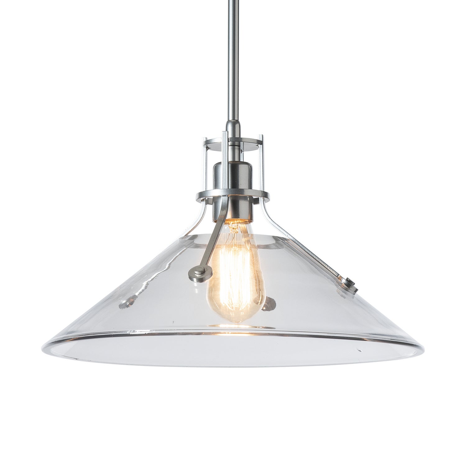 Hubbardton Forge - 134553-SKT-MULT-85-FD0686 - Henry Medium Glass Shade Pendant - Henry - Sterling