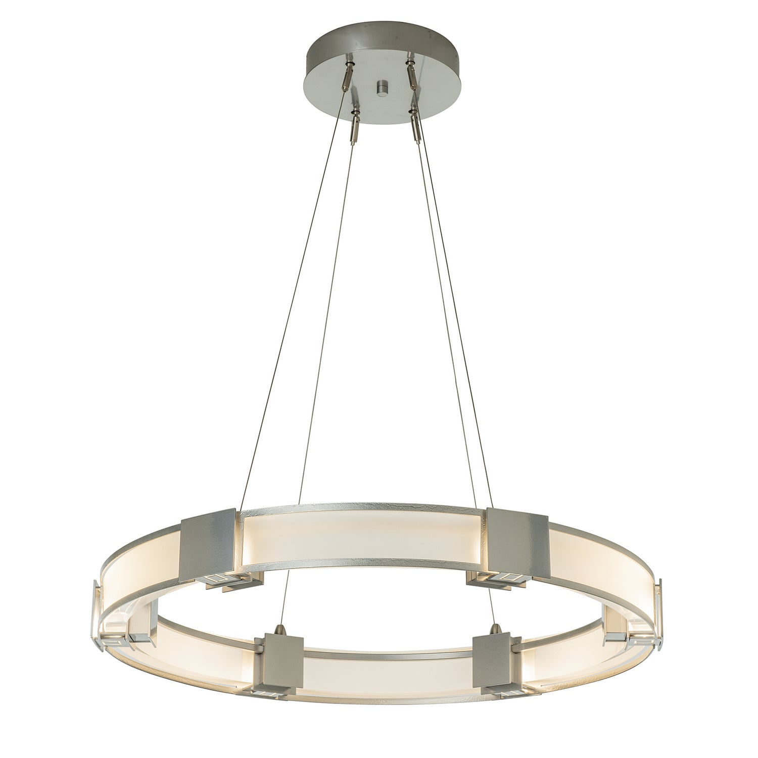 Hubbardton Forge - 138588-SKT-STND-85-FD0399 - Aura Glass Pendant - Aura - Sterling