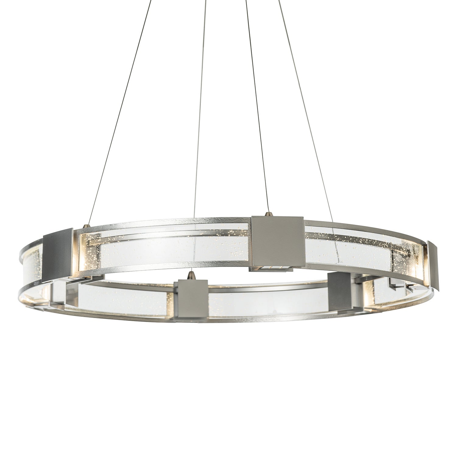 Hubbardton Forge - 138588-SKT-STND-85-II0399 - Aura Glass Pendant - Aura - Sterling