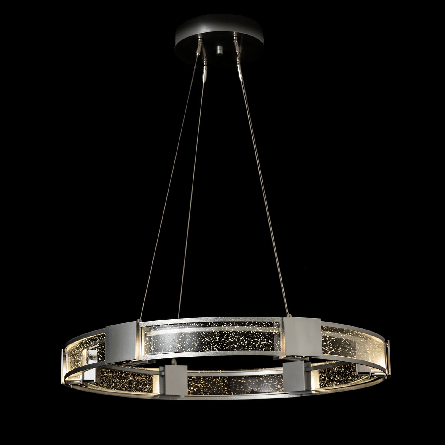 Hubbardton Forge - 138588-SKT-STND-85-II0399 - Aura Glass Pendant - Aura - Sterling