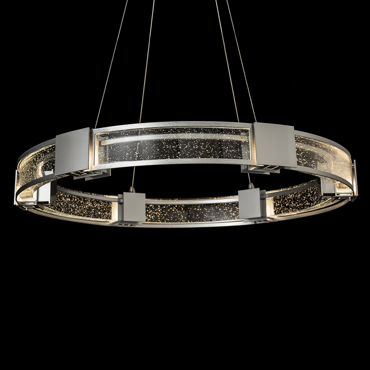 Hubbardton Forge - 138588-SKT-STND-85-II0399 - Aura Glass Pendant - Aura - Sterling