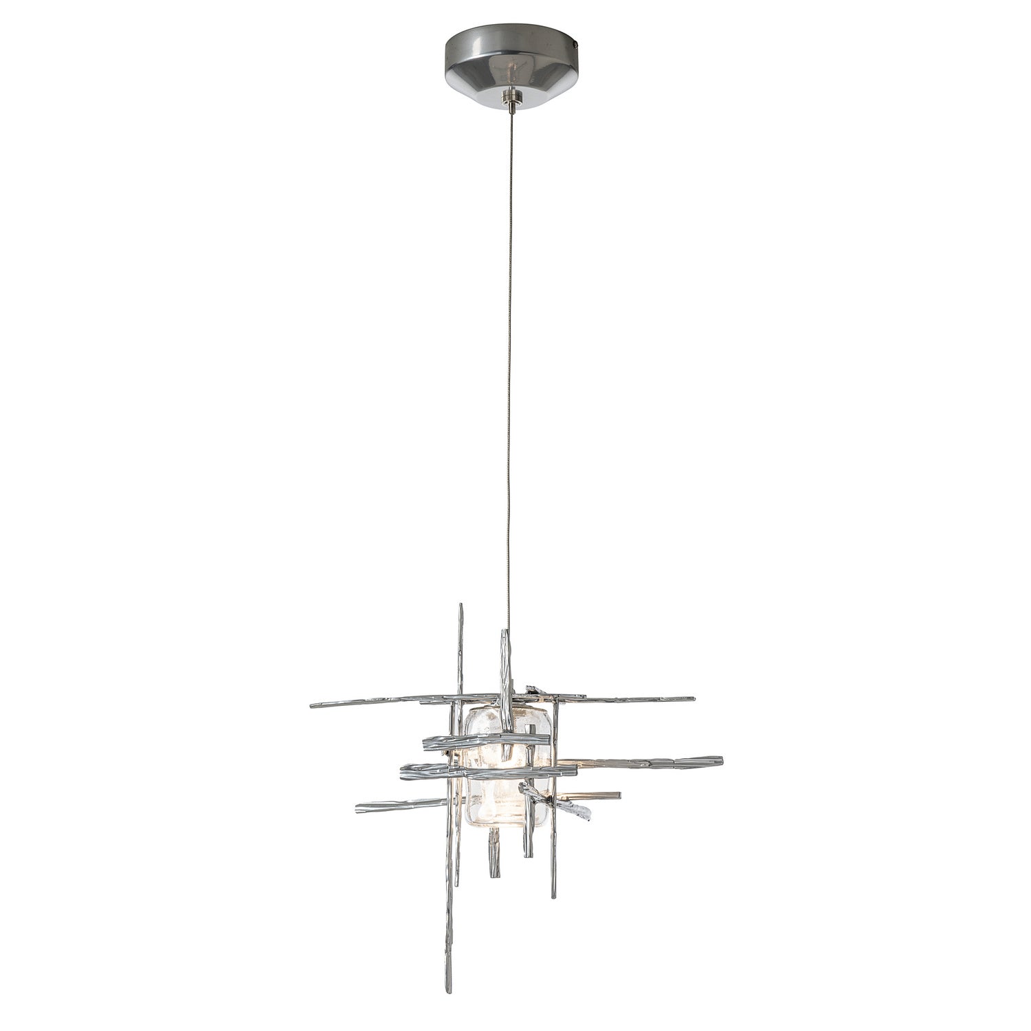 Hubbardton Forge - 161184-SKT-STND-85-II0728 - One Light Mini Pendant - Tura - Sterling