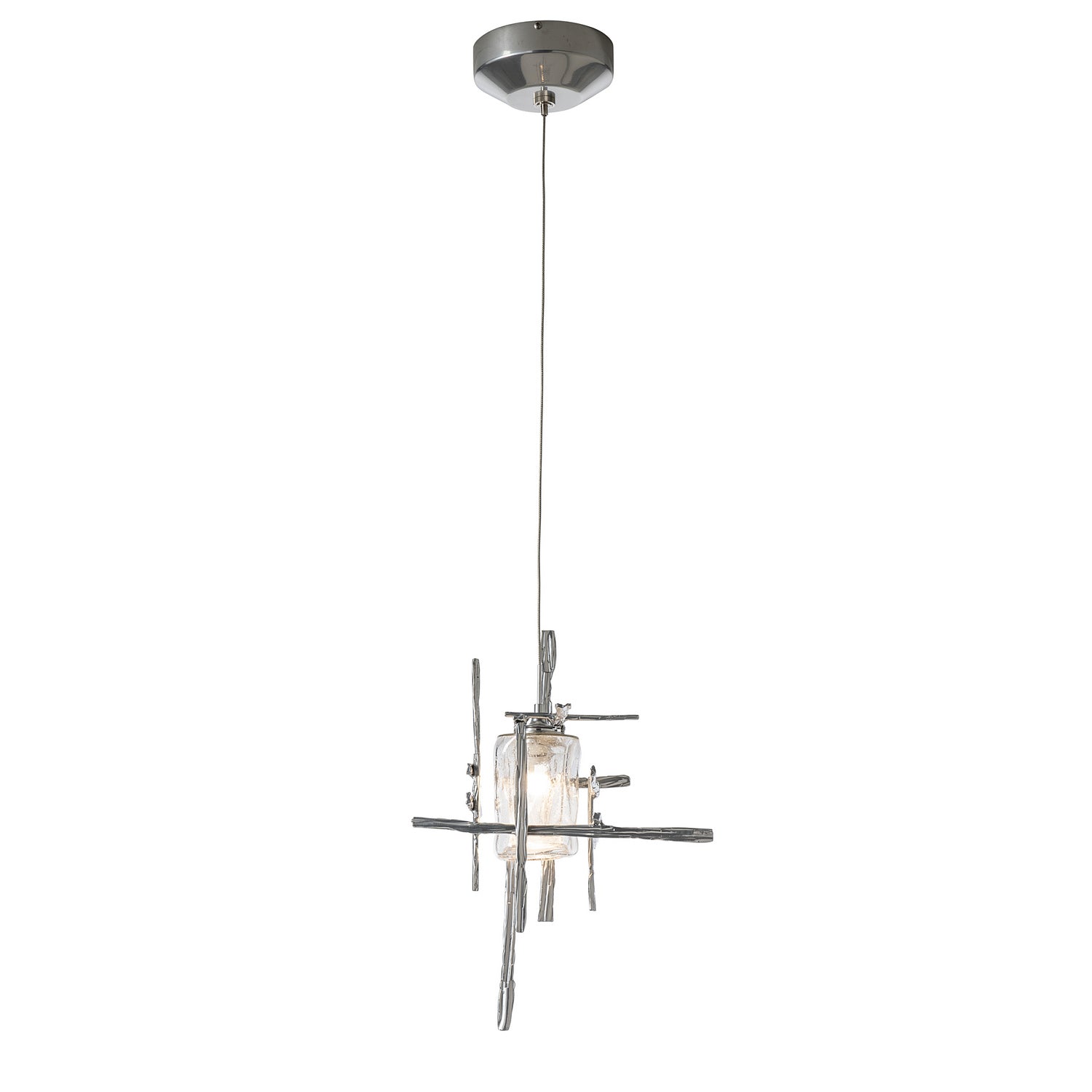 Hubbardton Forge - 161184-SKT-STND-85-II0728 - One Light Mini Pendant - Tura - Sterling