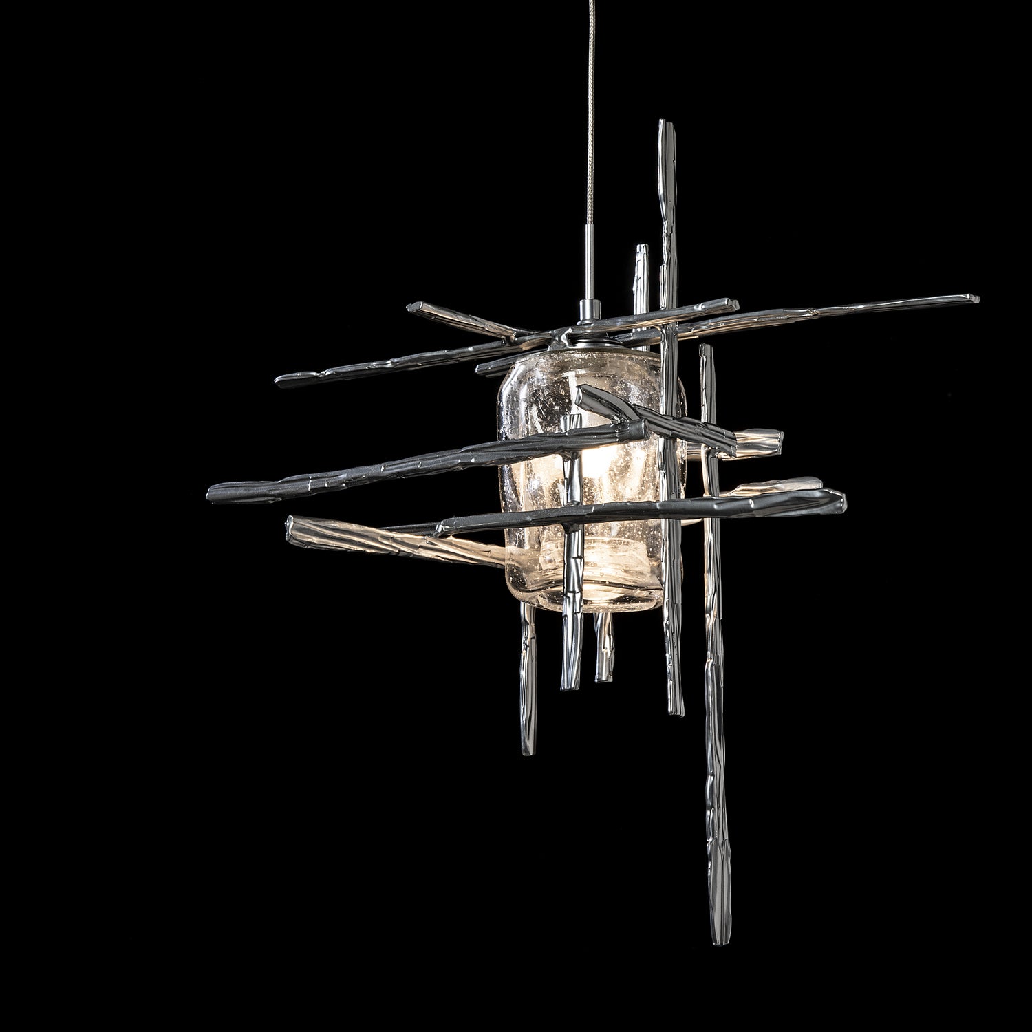 Hubbardton Forge - 161184-SKT-STND-85-II0728 - One Light Mini Pendant - Tura - Sterling