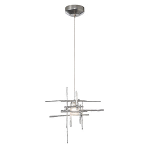 Hubbardton Forge - 161185-SKT-STND-85-YC0305 - One Light Mini Pendant - Tura - Sterling