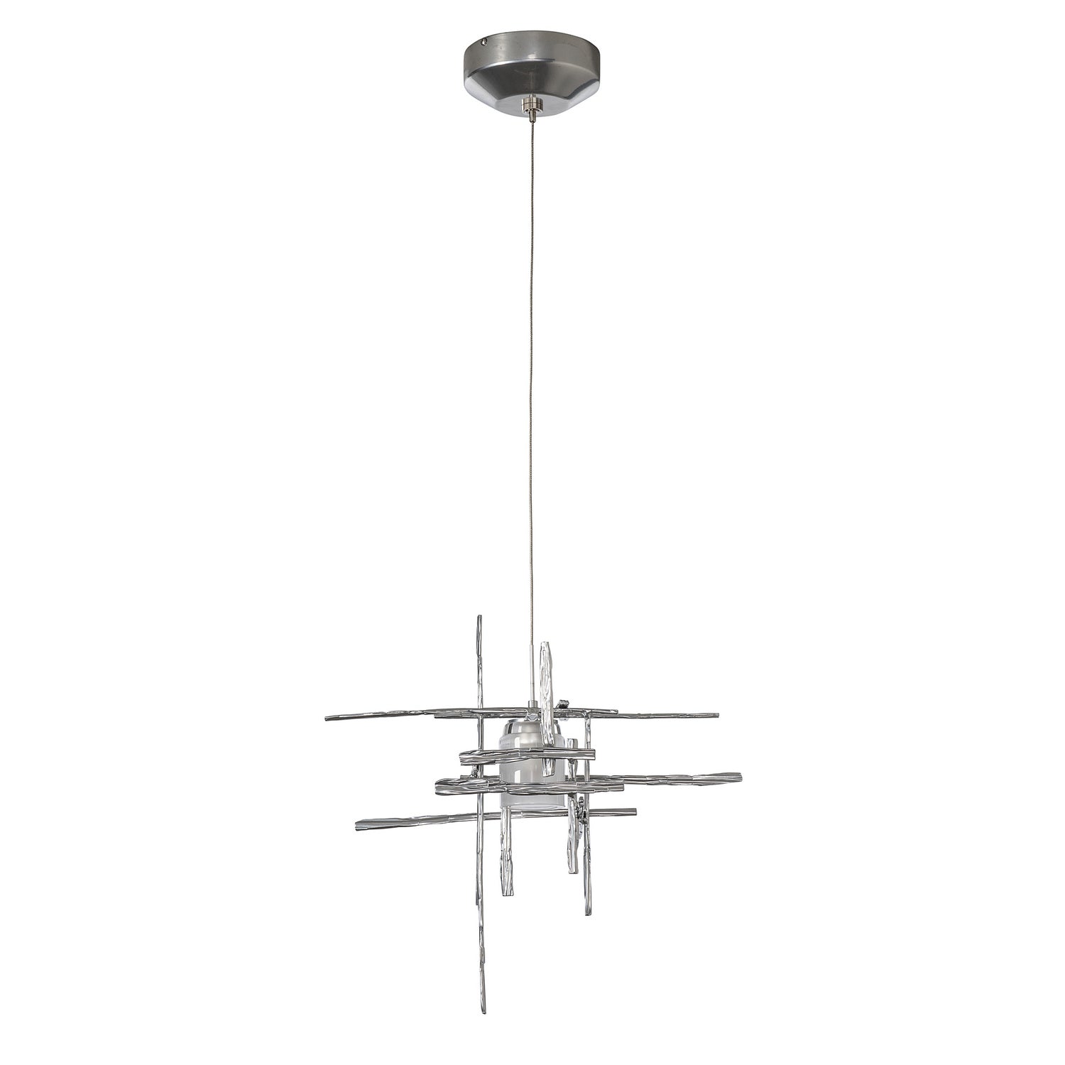 Hubbardton Forge - 161185-SKT-STND-85-YC0305 - One Light Mini Pendant - Tura - Sterling