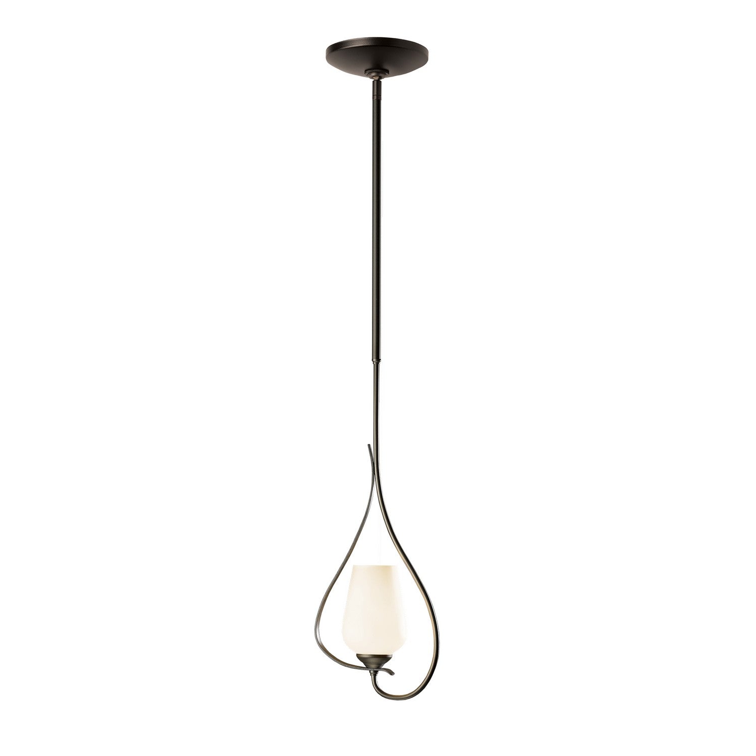 Hubbardton Forge - 183050-SKT-MULT-07-GG0303 - Flora Up Light Mini Pendant - Flora - Dark Smoke