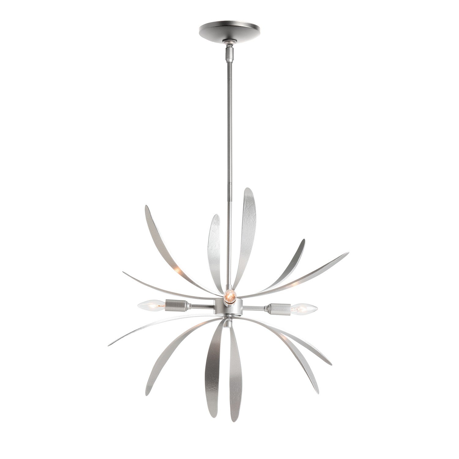 Hubbardton Forge - 184350-SKT-MULT-82 - Four Light Pendant - Dahlia - Vintage Platinum