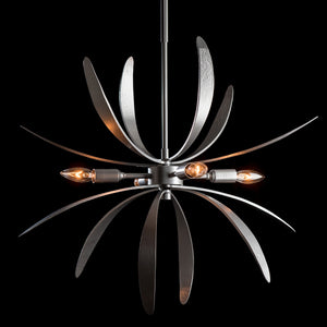 Hubbardton Forge - 184350-SKT-MULT-82 - Four Light Pendant - Dahlia - Vintage Platinum