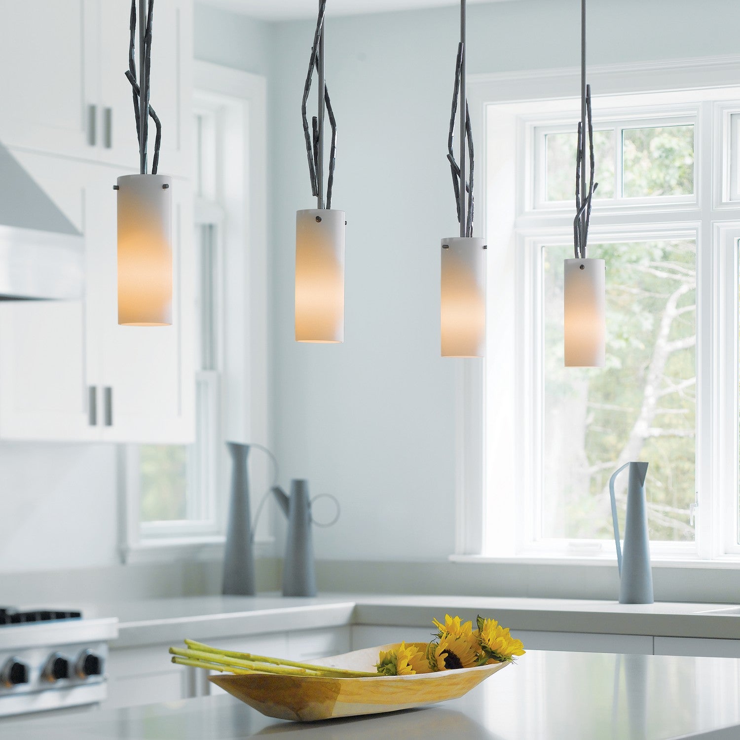 Hubbardton Forge - 186670-SKT-MULT-07-GG0336 - One Light Mini Pendant - Brindille - Dark Smoke