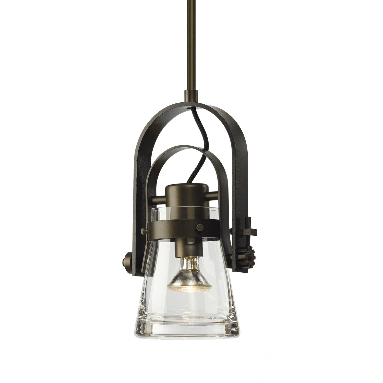 Hubbardton Forge - 187200-SKT-MULT-07-ZM0467 - Erlenmeyer Large Mini Pendant - Erlenmeyer - Dark Smoke