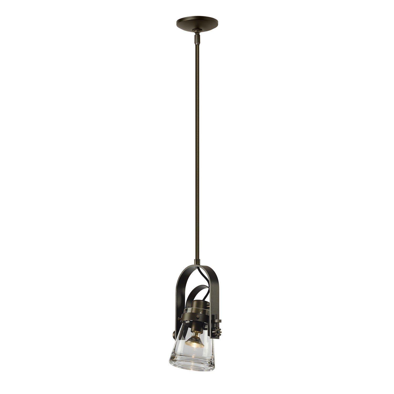 Hubbardton Forge - 187200-SKT-MULT-07-ZM0467 - Erlenmeyer Large Mini Pendant - Erlenmeyer - Dark Smoke