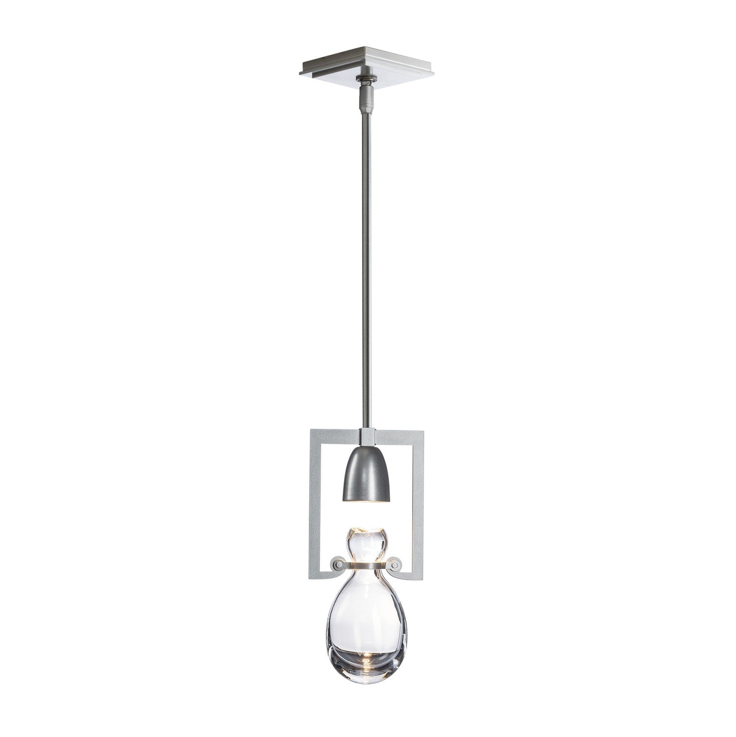 Hubbardton Forge - 187520-SKT-MULT-82-ZM0572 - One Light Mini Pendant - Apothecary - Vintage Platinum