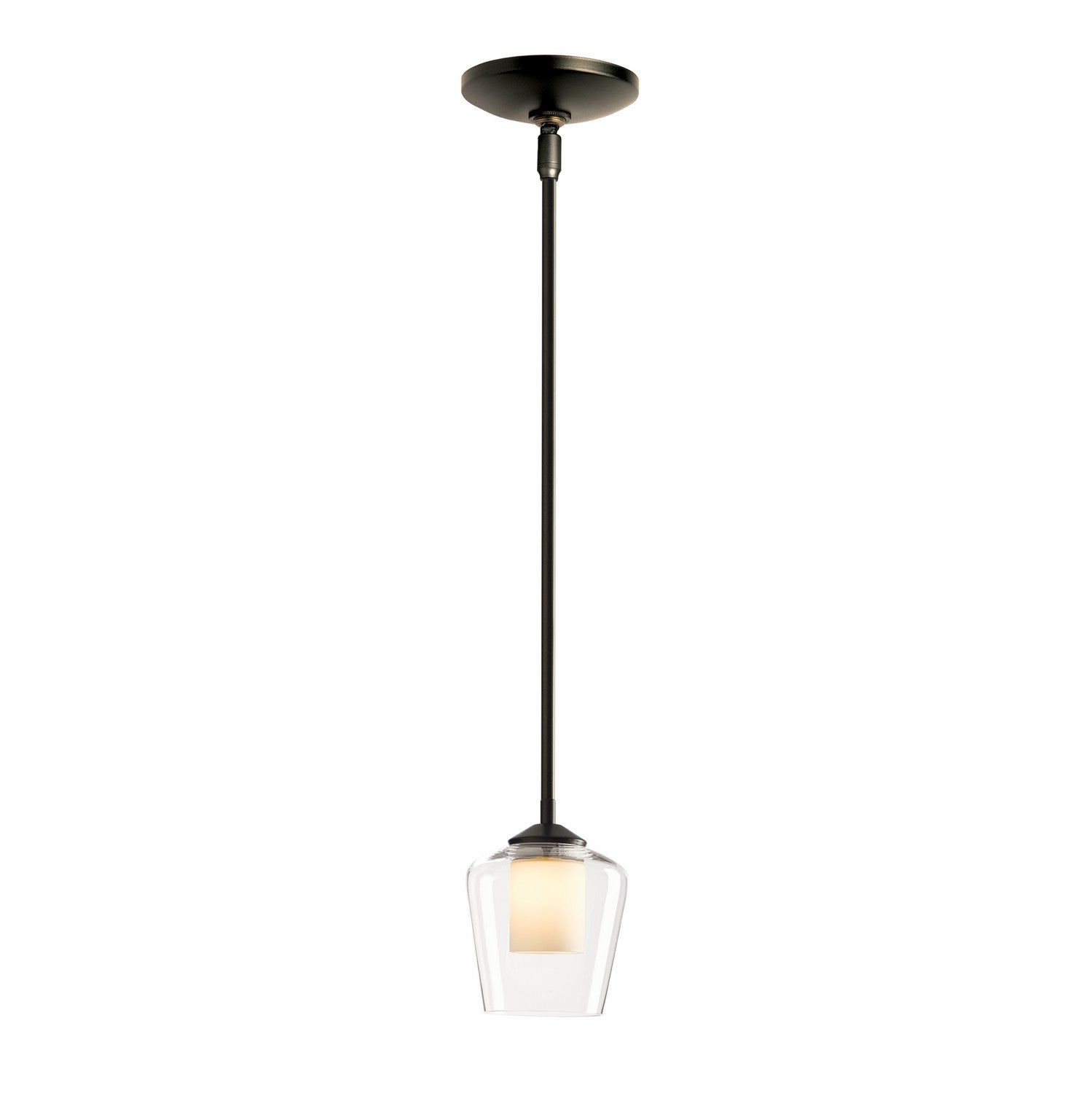 Hubbardton Forge - 188600-SKT-MULT-07-ZU0291 - Simple Mini Pendant - Simple Lines - Dark Smoke