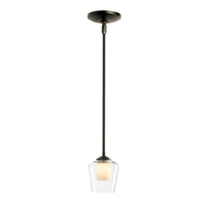 Hubbardton Forge - 188600-SKT-MULT-07-ZU0291 - One Light Mini Pendant - Simple Lines - Dark Smoke