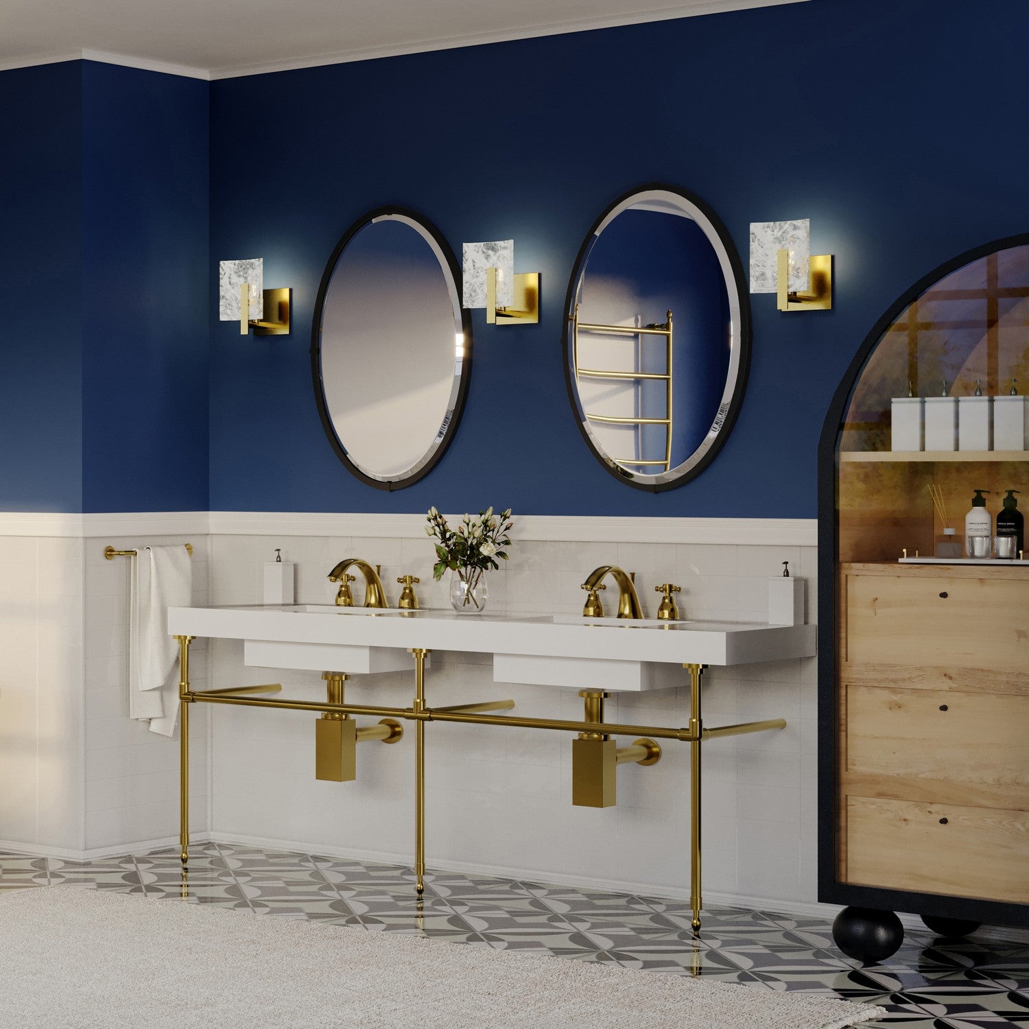 Hubbardton Forge - 201311-SKT-86-YR0719 - Arc Small 1-Light Bath Sconce - Arc - Modern Brass