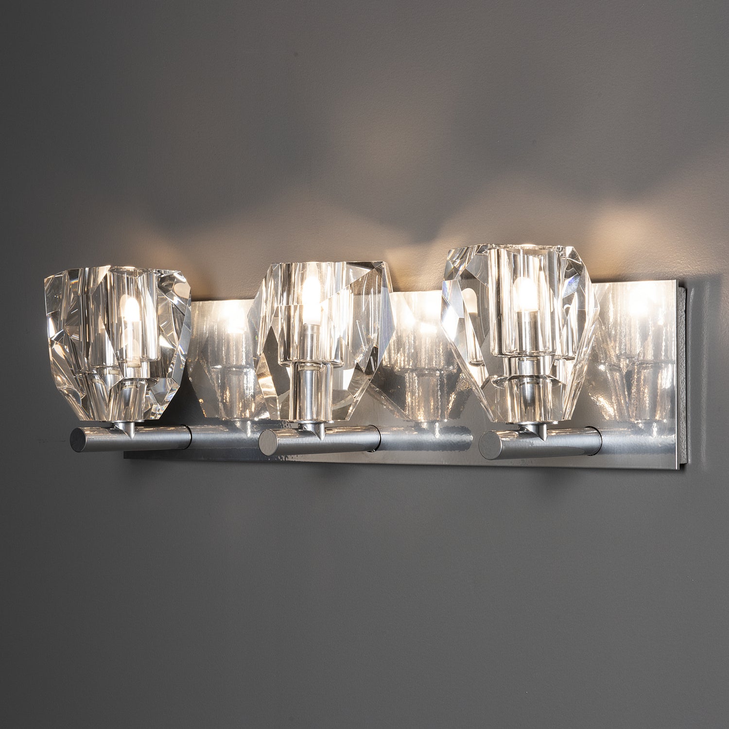 Hubbardton Forge - 201322-SKT-85-CR - Gatsby 3-Light Bath Sconce - Gatsby - Sterling